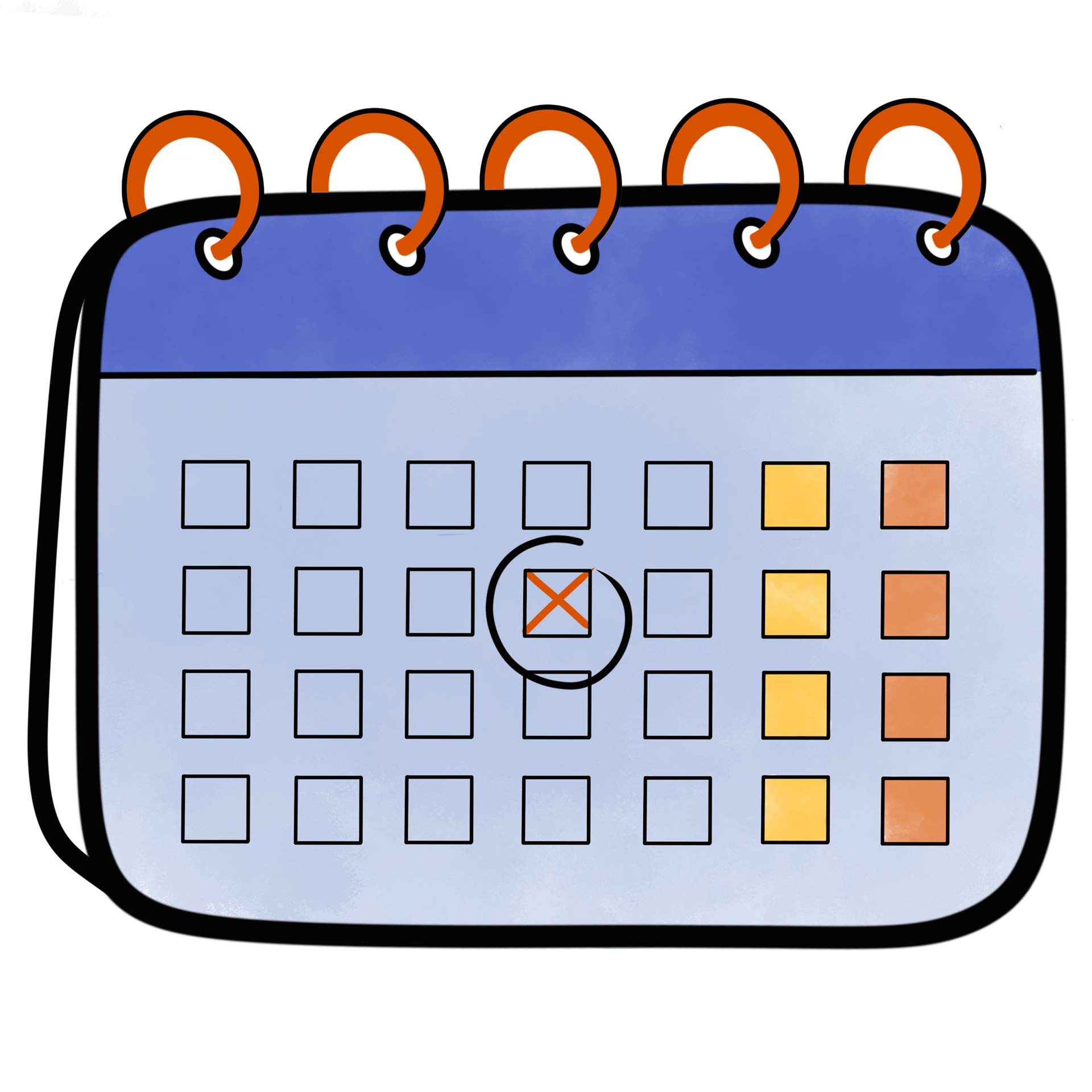 Calendar illustration