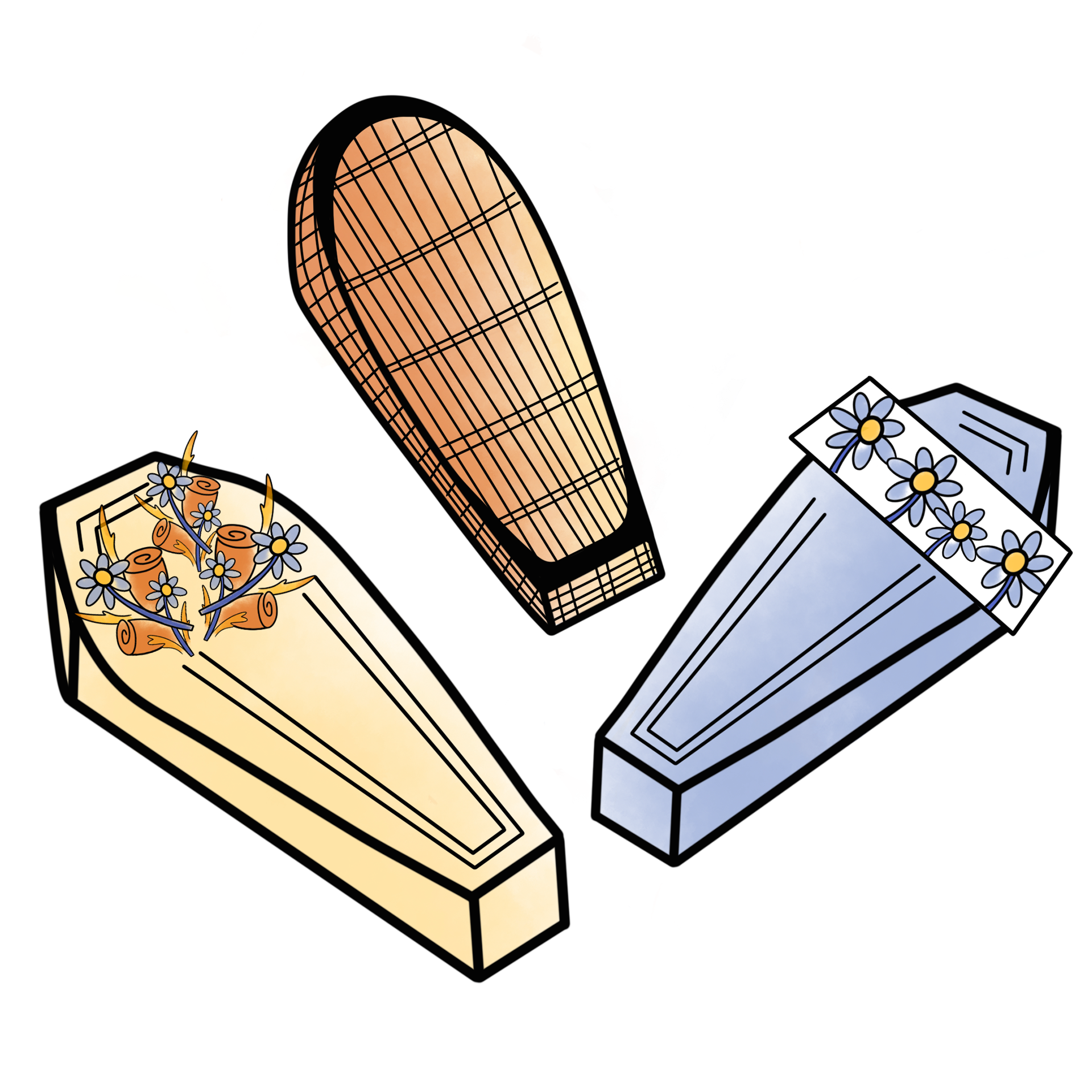 Custom caskets illustration