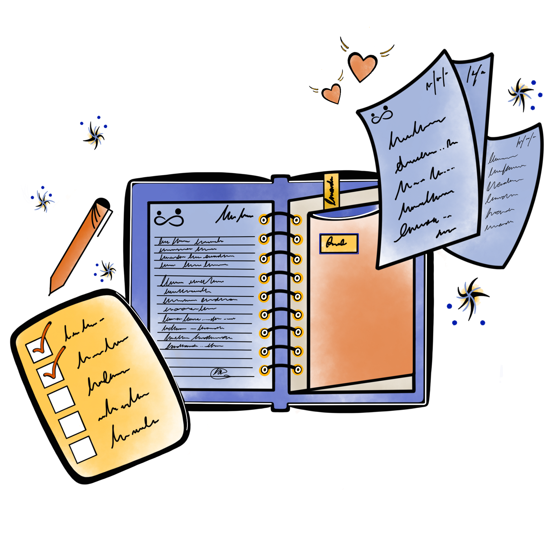 Document folder illustration