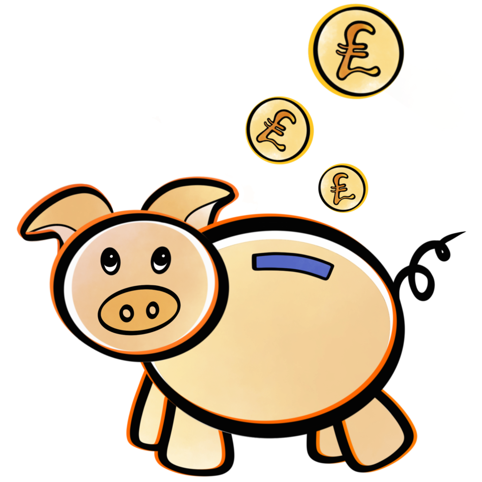 Piggy bank illustration