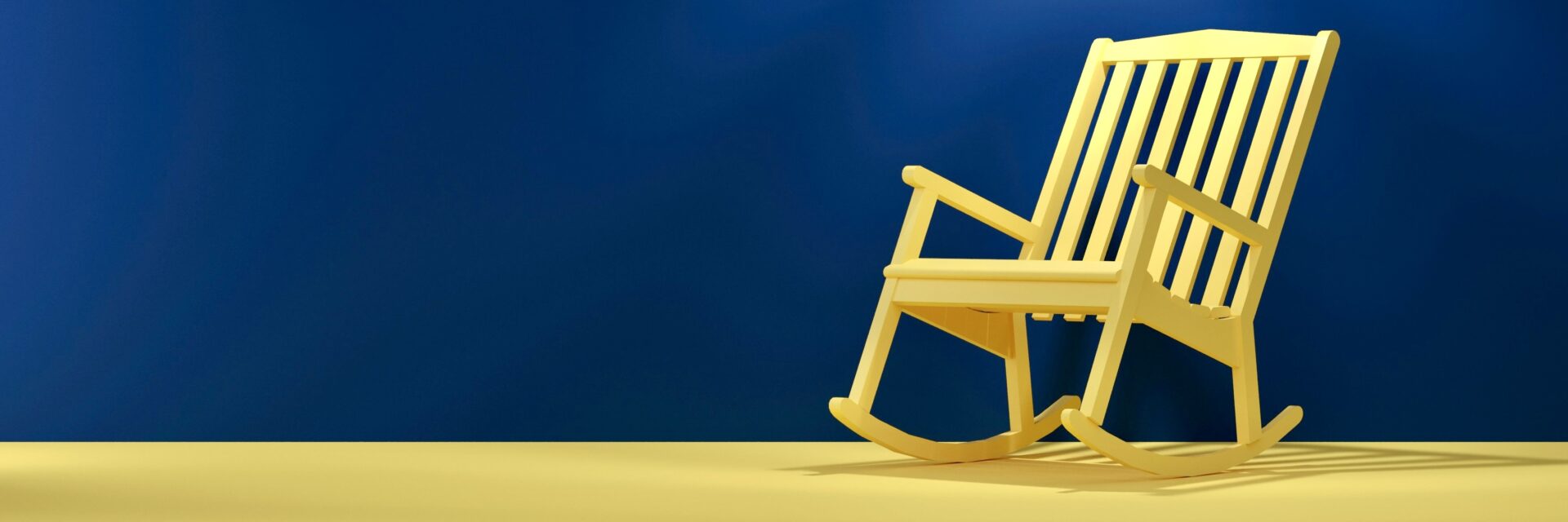 Rocking chair yellow