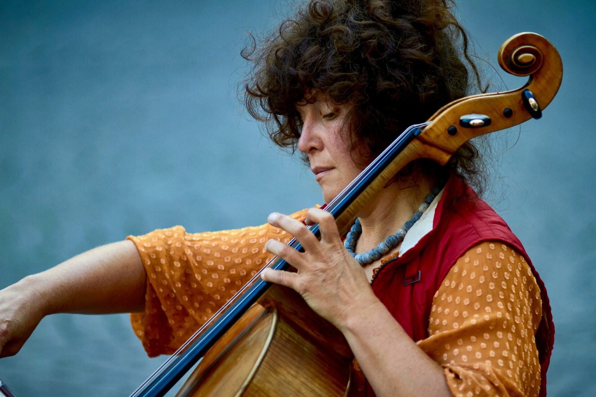 Person playing cello