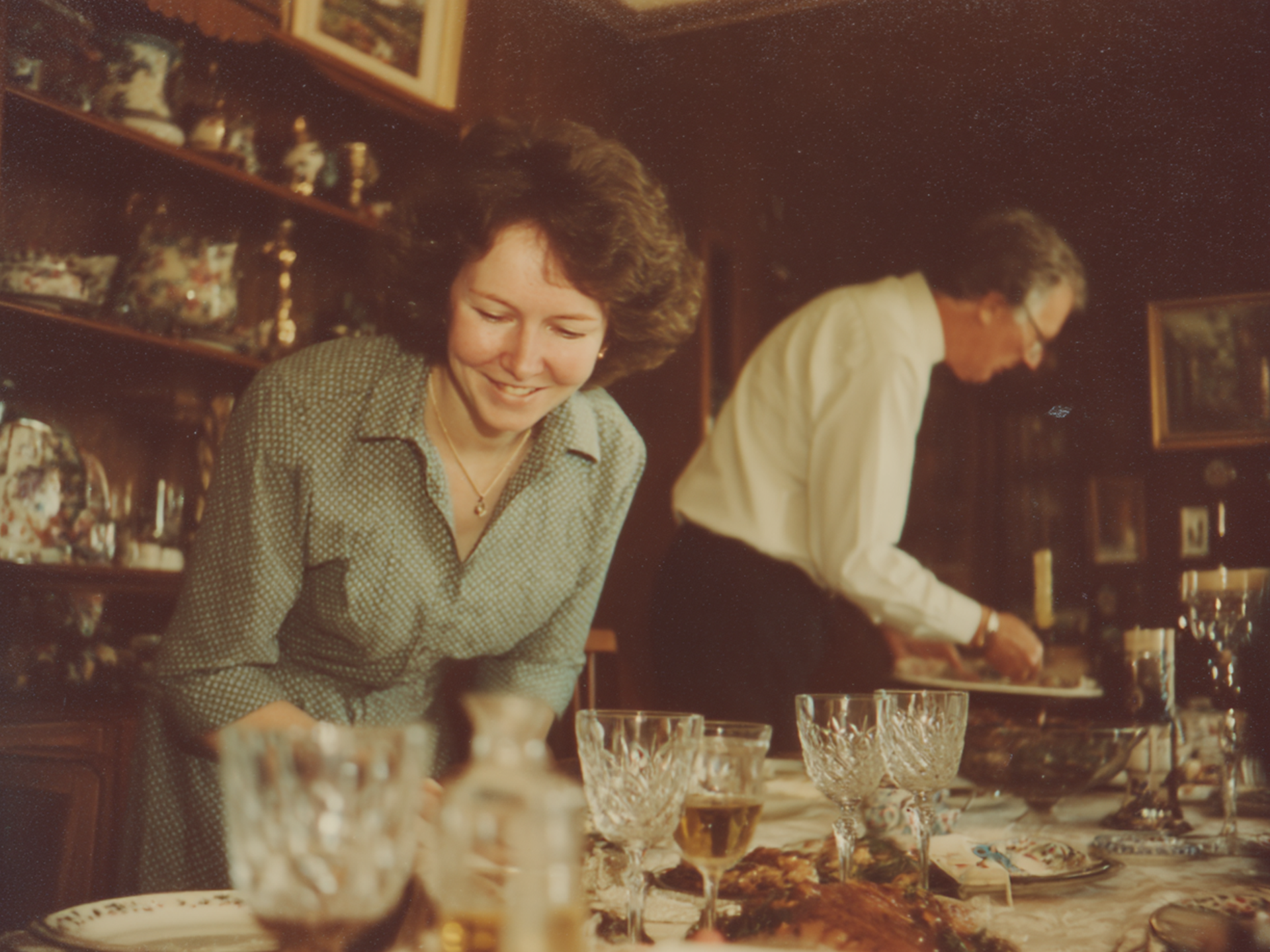 Attended prepaid funeral plans page 2 Vintage image of man and woman clearing table after dinner party
