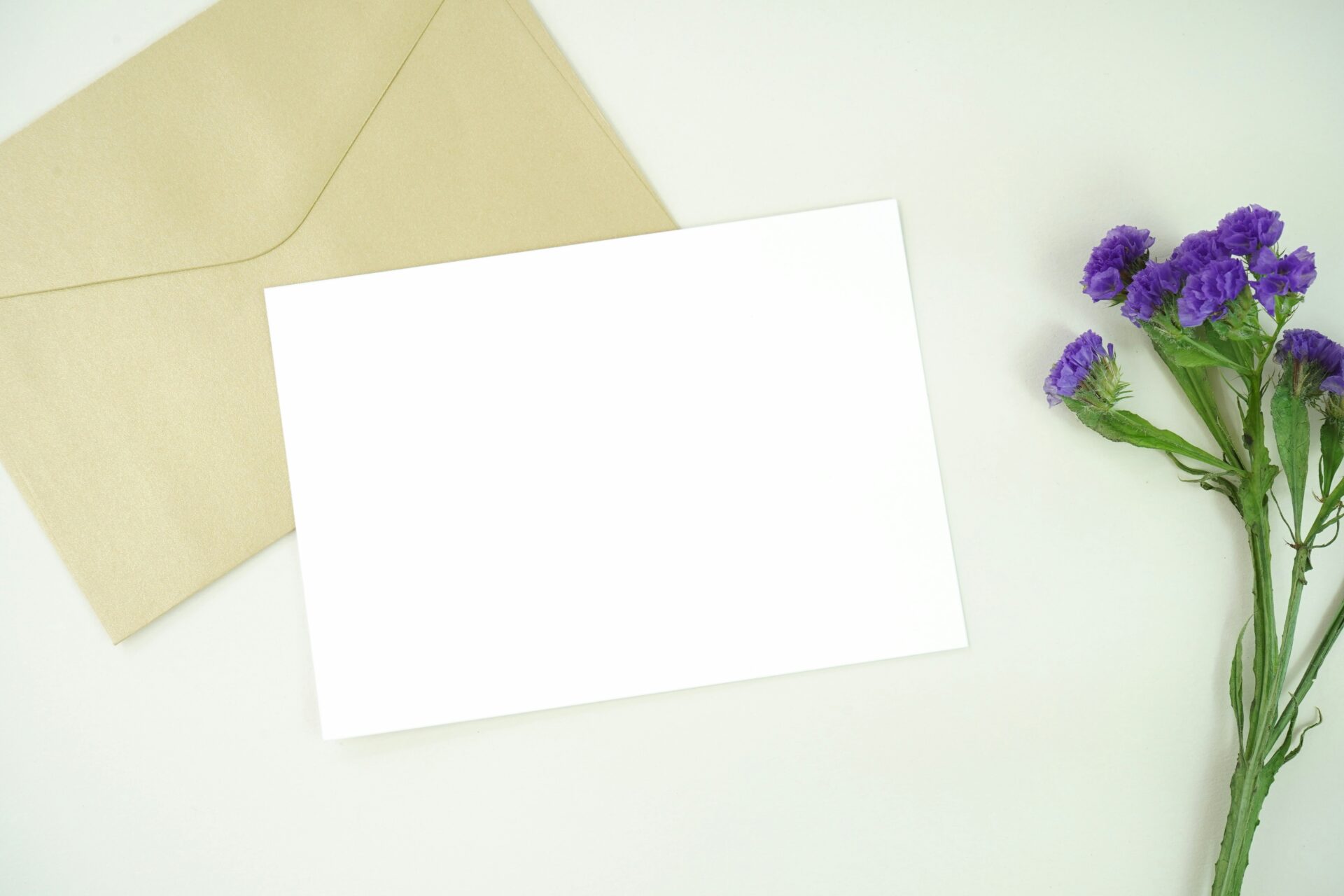 Card envelope flower