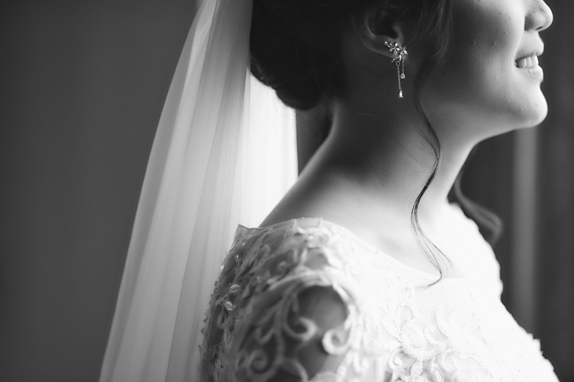 Bride on wedding day