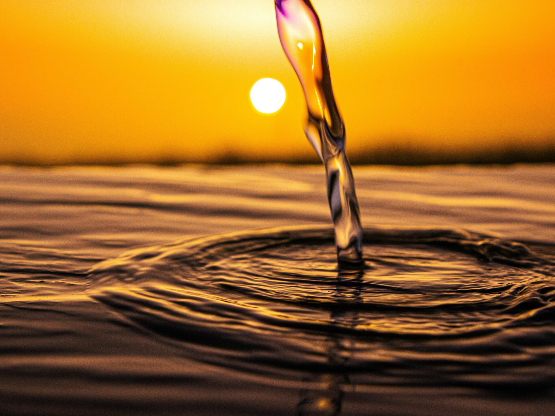 Water dripping